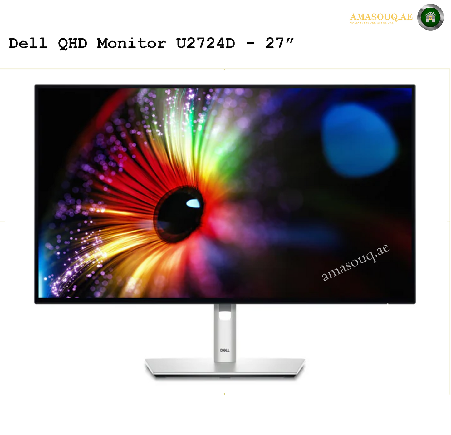 Dell U2724D monitor height adjustable ergonomic stand