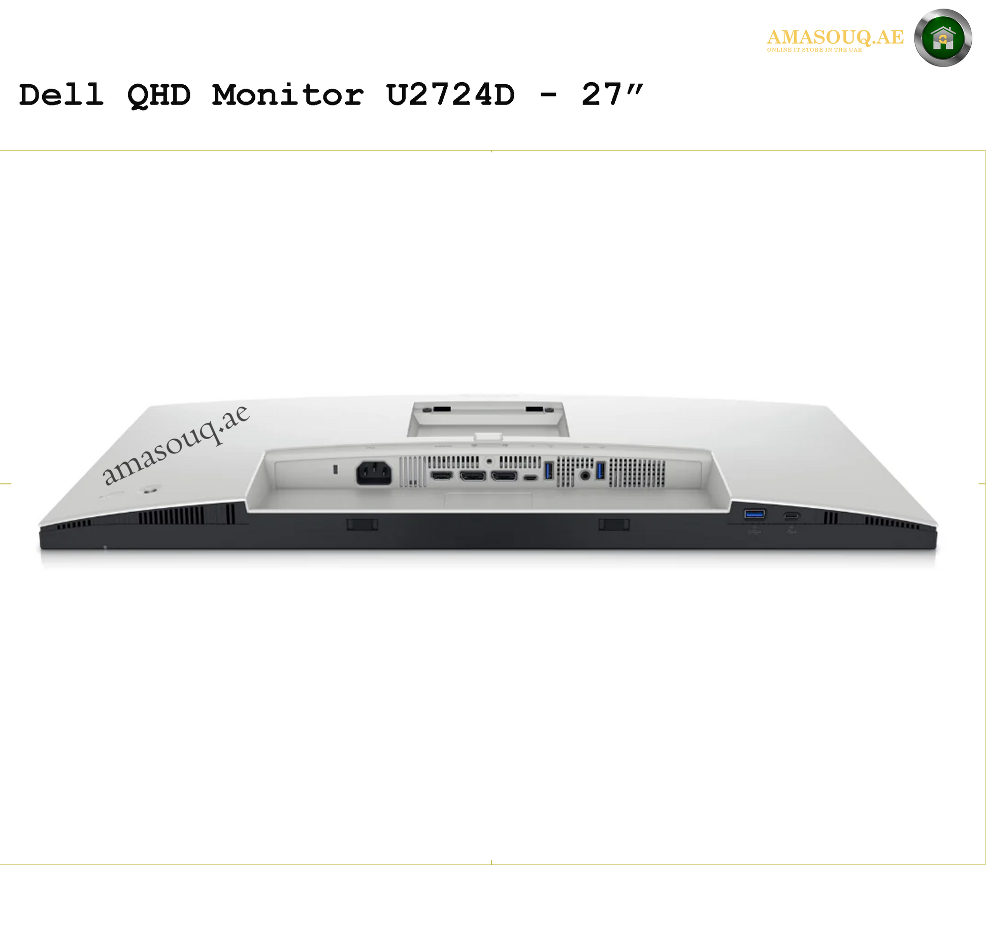 Dell U2724D DisplayPort HDMI USB ports