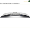 Dell U3425WE Thunderbolt 4 90W Power Delivery Monitor. Dell monitor U3425WE ultrasharp 34-inch display shown from the back on a white background, with port connectivity visible on the rear panel.