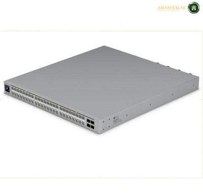 Ubiquiti UniFi ECS 48 PoE Enterprise Switch, 48 Port Layer 3 PoE Plus Plus Plus, 10GbE RJ45 25G SFP28 Uplinks, 2150W Power Budget, Etherlighting | ECS-48-PoE