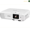 Epson EB-E24 HDMI VGA and Audio Connectivity Ports | EB-E24. An Epson SL-C20D DLP projector in white, shown from a three-quarters angle on a white background.