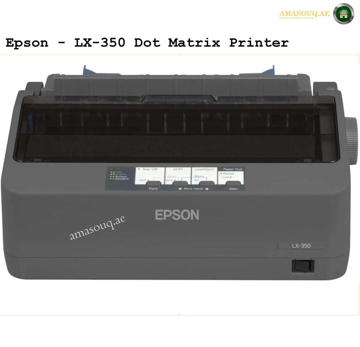 Epson LX-350 9-Pin Dot Matrix Printer
