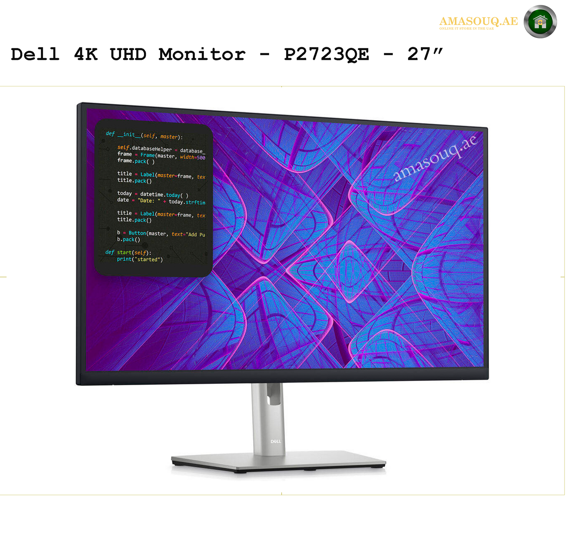 Dell Monitors - P2723QE - 27" | AMAOSUQ.AE 1