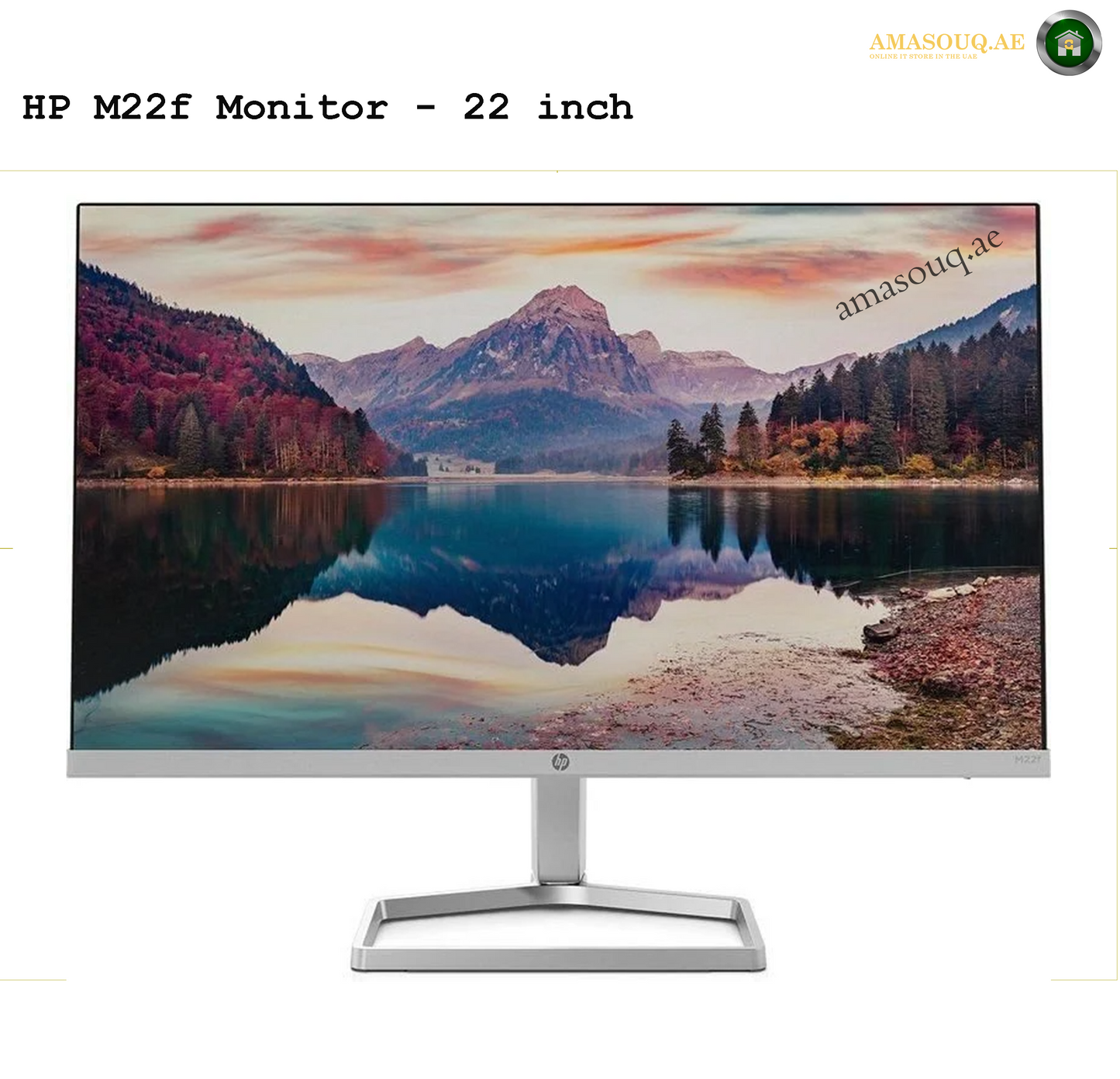 HP M22f - 21.5" | AMASOUQ.AE FRONT VIEW