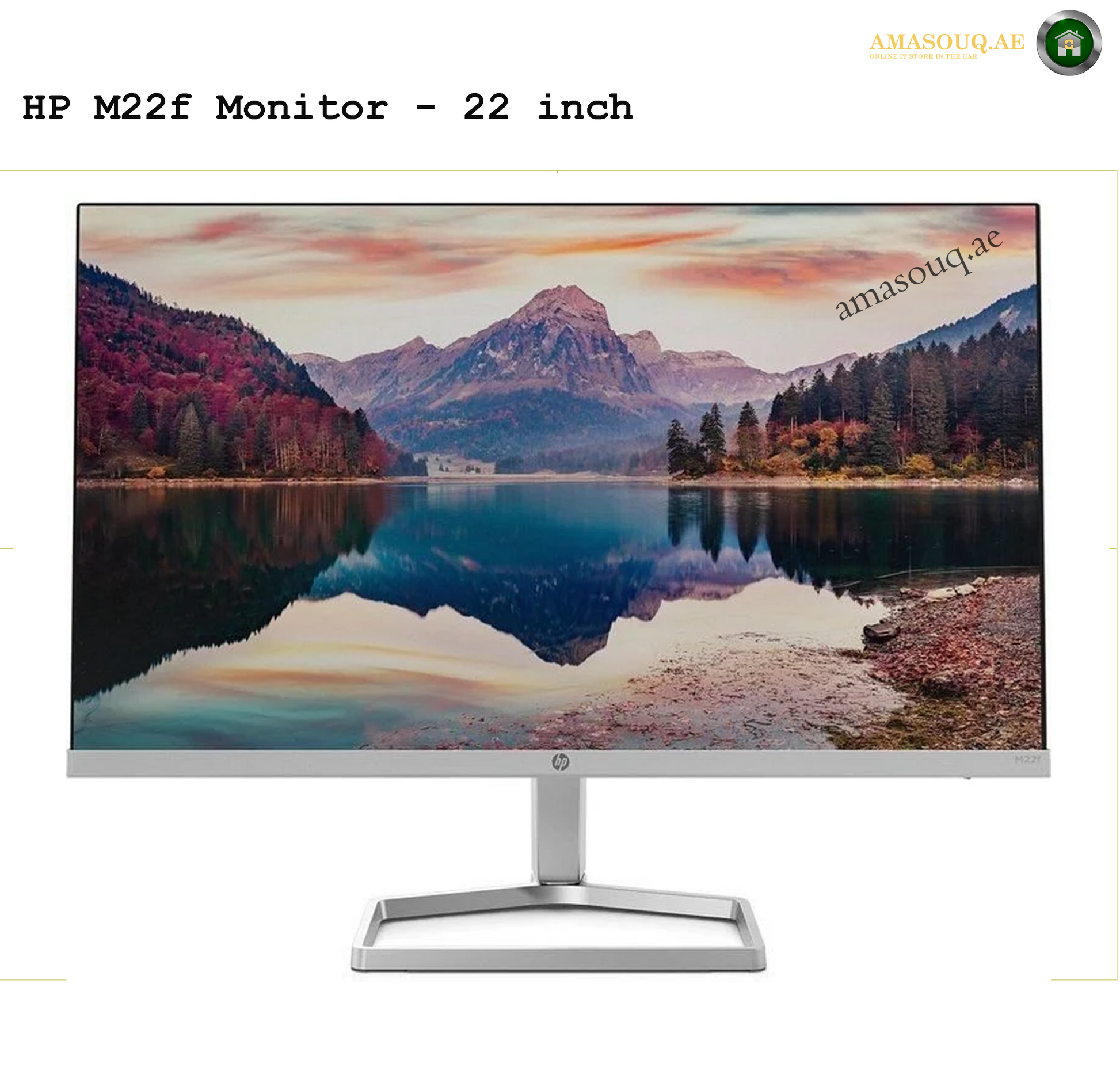 HP M22f - 21.5" | AMASOUQ.AE FRONT VIEW