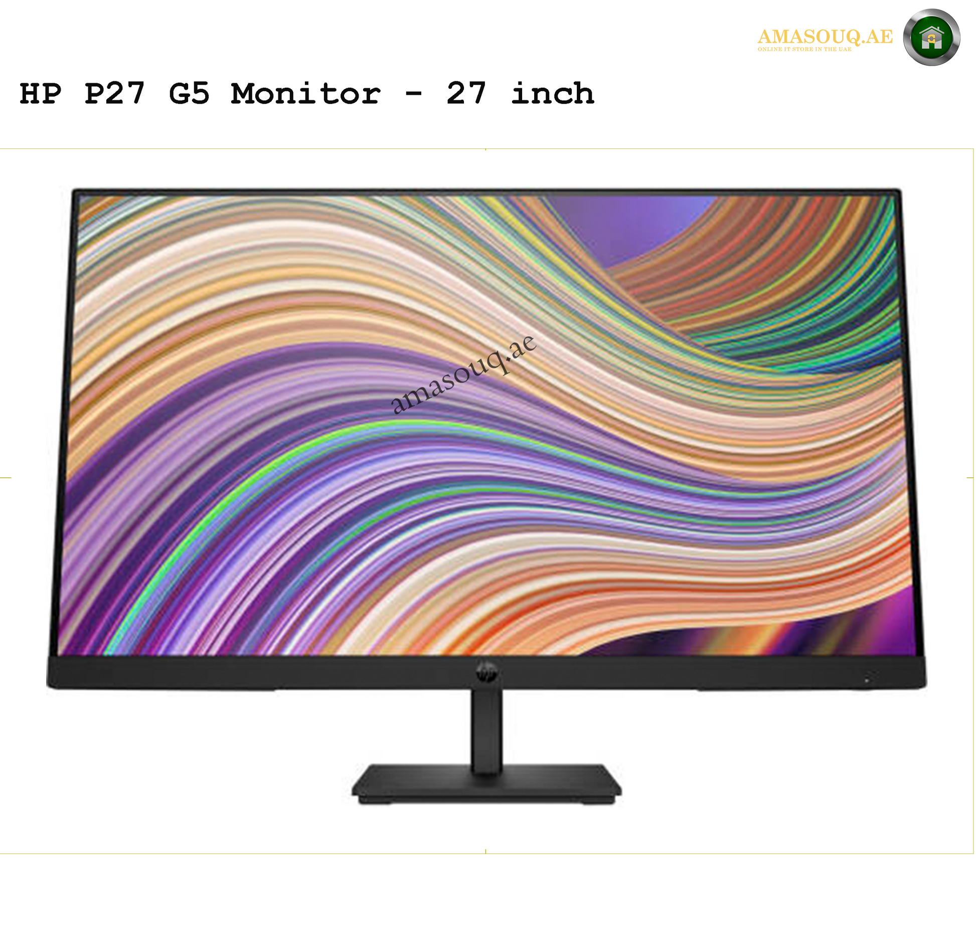 HP P27 G5 - 27" | AMASOUQ.AE SIDE 