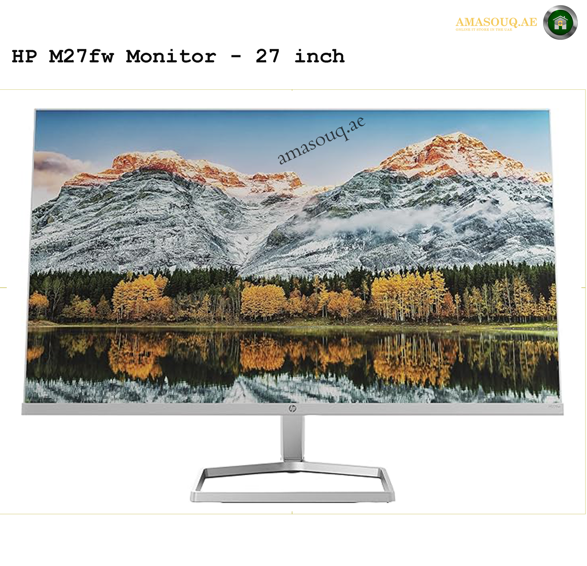 HP M27FW - 27" | AMASOUQ.AE FRONT VIEW 