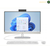 HP All-in-One 24-cr0299nh Shell White Desktop PC | B59U7EA#BH5.A dark gray convertible laptop shown open at an angle against a white background, with a colorful screen displaying a purple and blue abstract design.