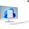 HP 24-cr0299nh All-in-One PC side view | B59U7EA#BH5. A silver convertible laptop shown open at an angle, displaying a colorful screen with a dark background. The laptop is photographed on a clean white background with a faint shadow underneath.