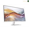 HP Series 5 527sf 27-inch IPS display with Full HD resolutionA silver HP laptop with its screen open, displaying a blue and green abstract wallpaper. The laptop is centered on a white background with a small 'AMASOUQ. 