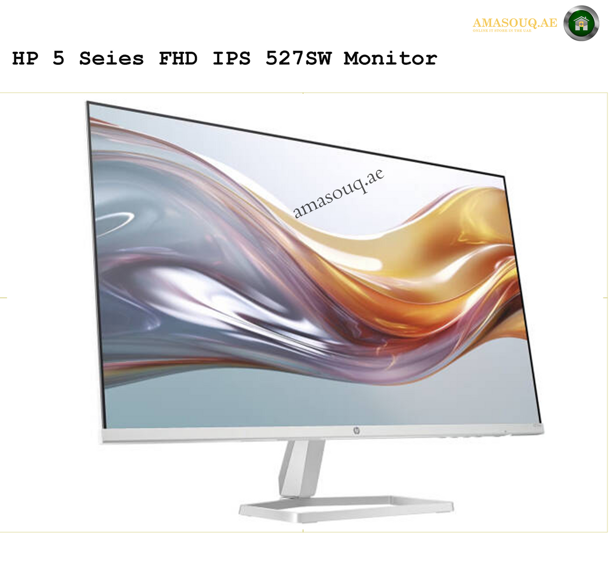 HP 527SW 27-inch Full HD LED monitor front view | 527SW