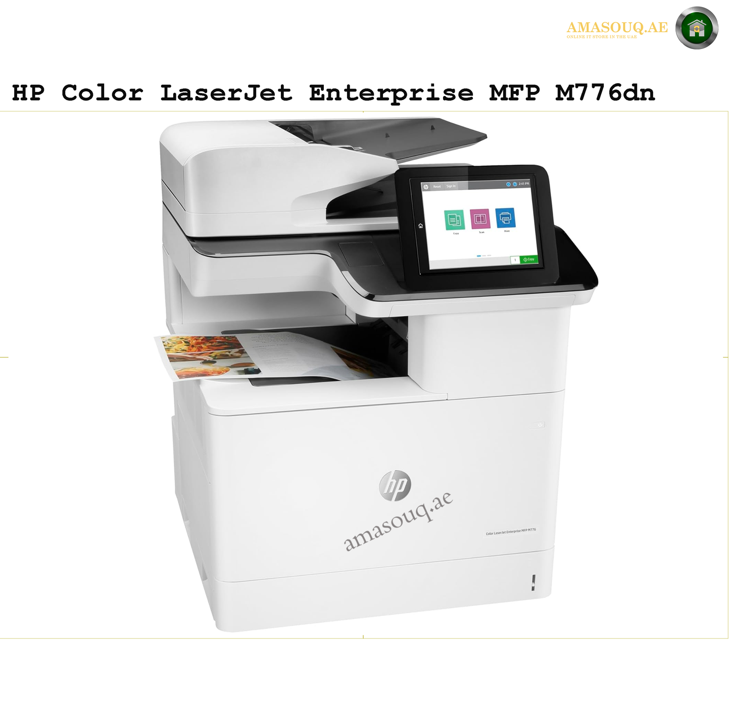HP Color LaserJet Enterprise MFP M776dn side view A3 printer T3U55A