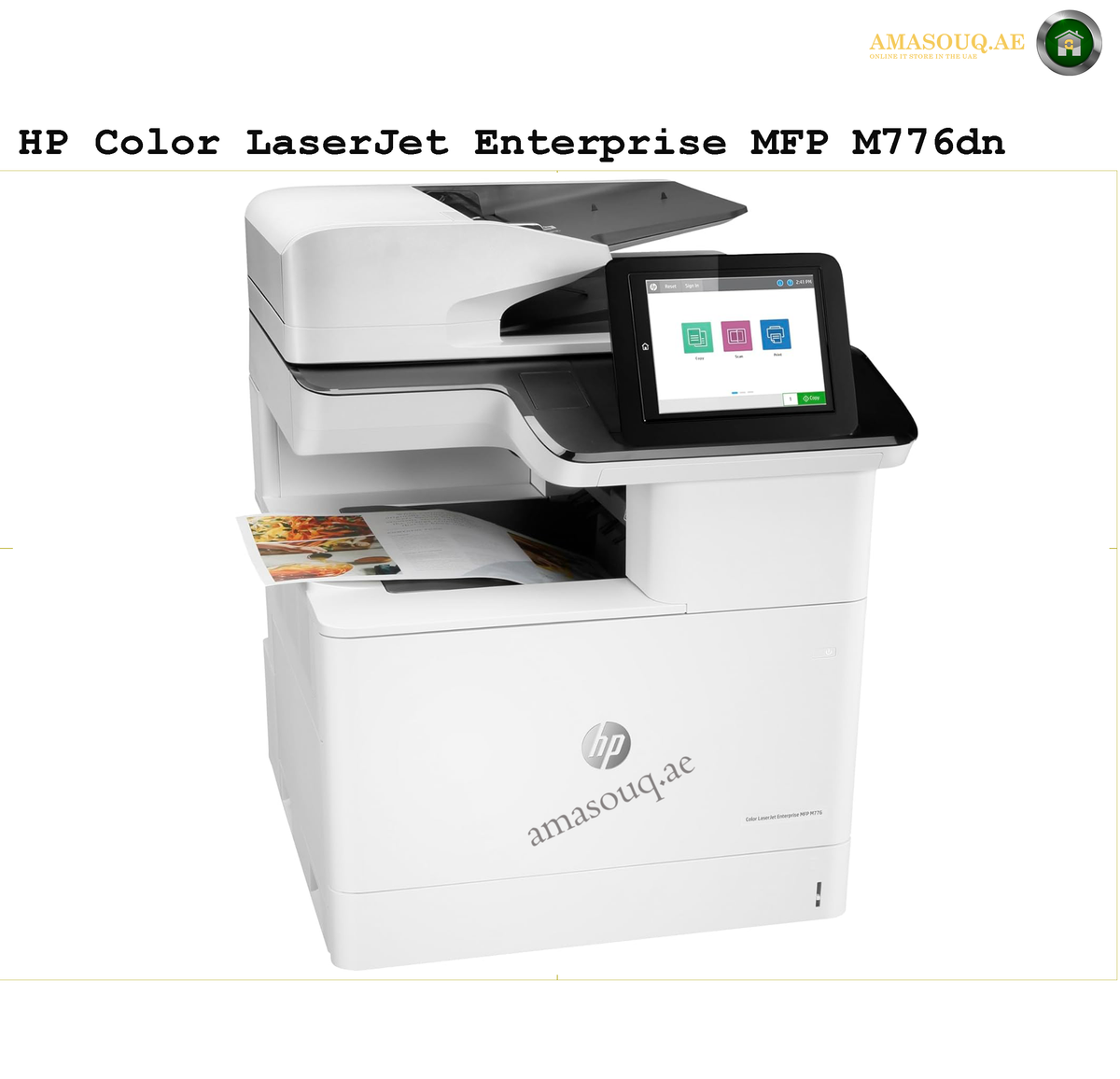 HP Color LaserJet Enterprise MFP M776dn side view A3 printer T3U55A