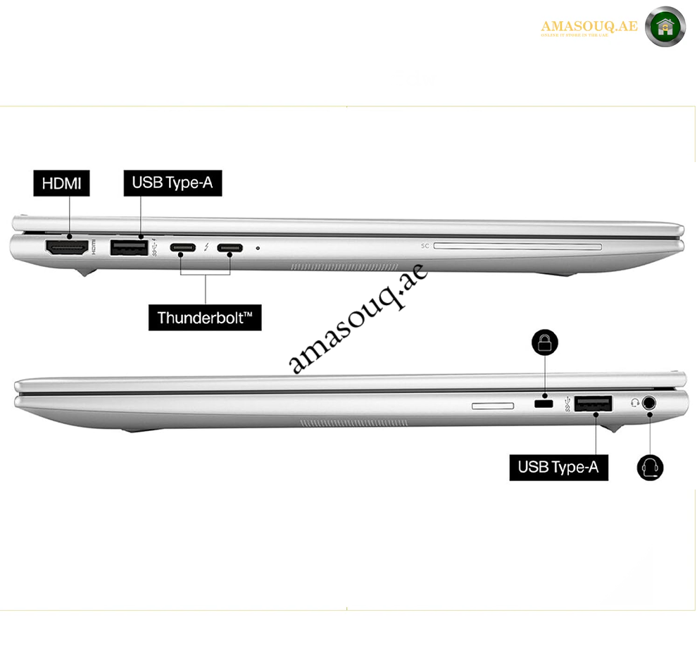 HP EliteBook 8 G1i laptop USB and HDMI connectivity ports