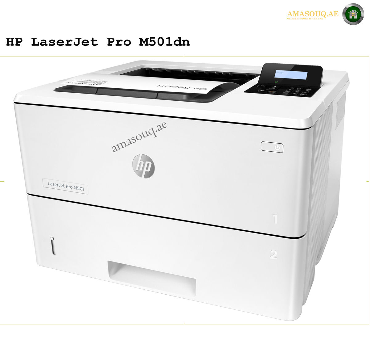 HP LaserJet Pro M501dn side view J8H61A