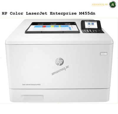 HP M455dn 3PZ95A Color LaserJet Enterprise printer front view