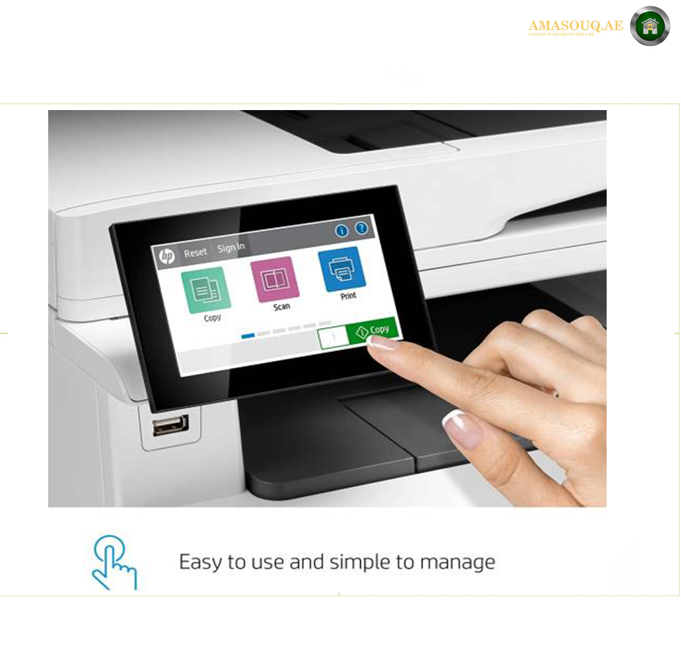 HP M480f 3QA55A color touchscreen control panel