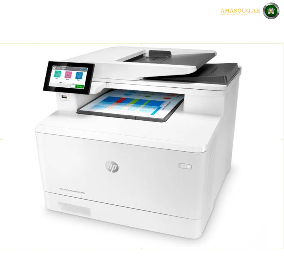 HP M480f 3QA55A LaserJet Enterprise printer rear view