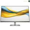 HP S5 524da 23.8 inch Full HD monitor front view | B11W5AS#ABV. A modern computer monitor with a slim black bezel and a silver stand, displaying a colorful abstract wave wallpaper on a white background.