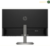 HP S5 Pro 527da height-adjustable monitor stand | B11W6AS#ABV.Rear view of an HP desktop monitor with a black screen bezel and stand on a white background.