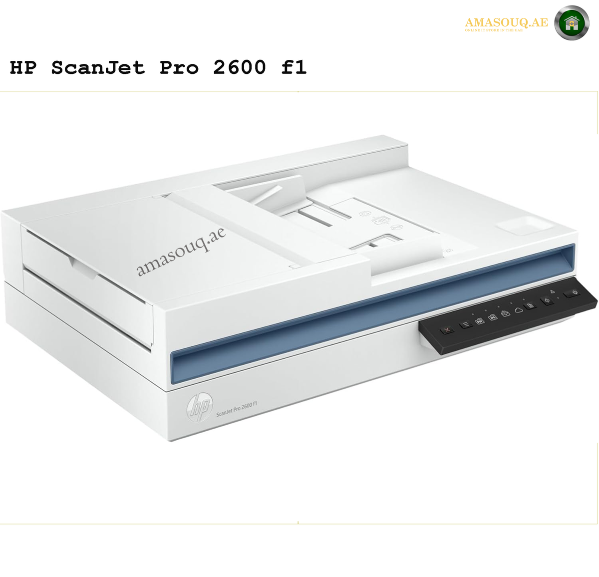 HP ScanJet Pro 2600 f1 Flatbed Scanner side view