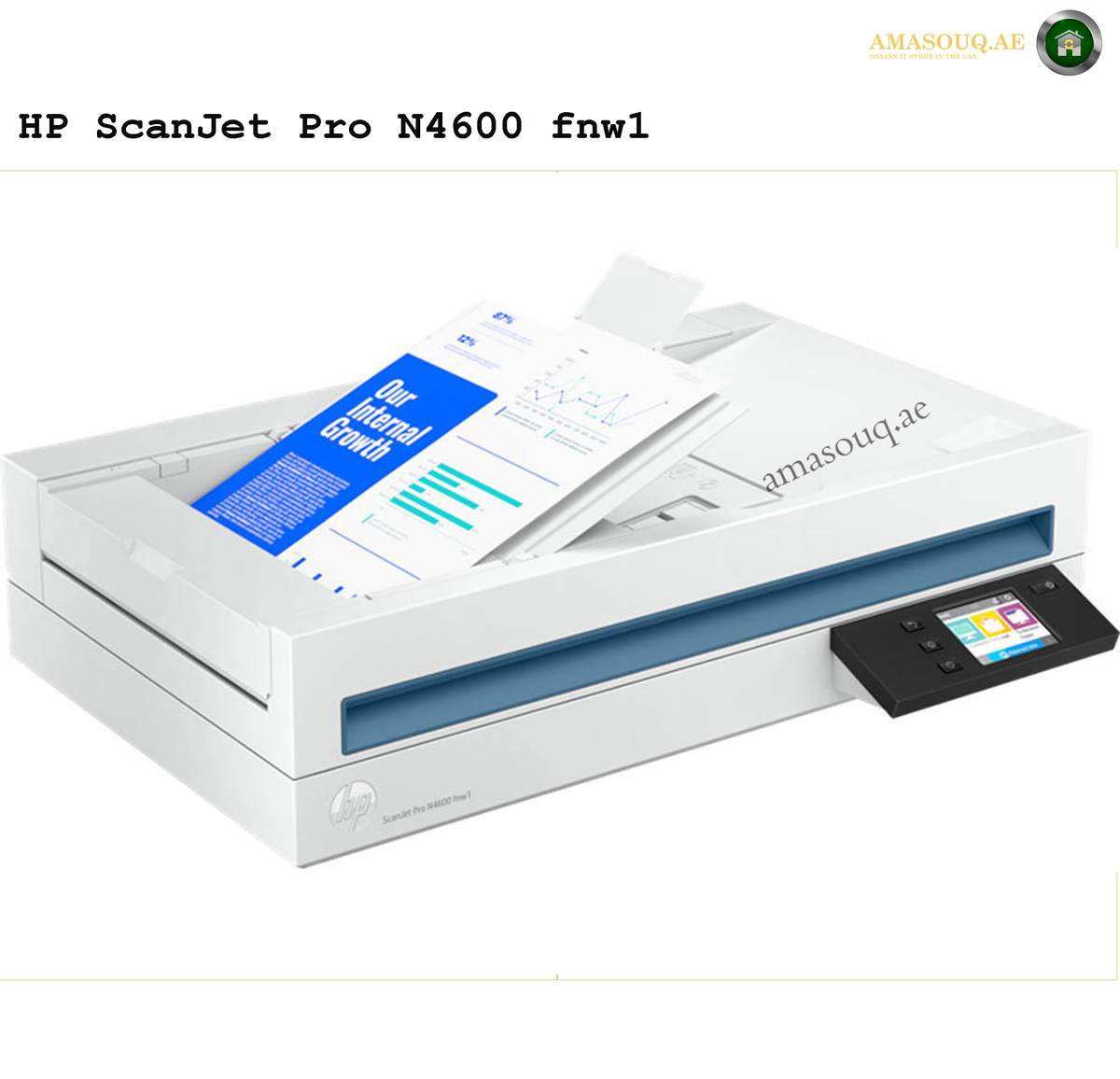HP ScanJet Pro N4600 fnw1 Scanner Side View | 20G07A