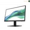 

HP Series 3 Pro 322pe Full HD computer displayA modern black computer monitor with a slim stand, shown at a three-quarter angle against a white background. The screen displays a colorful abstract wave wallpaper. 