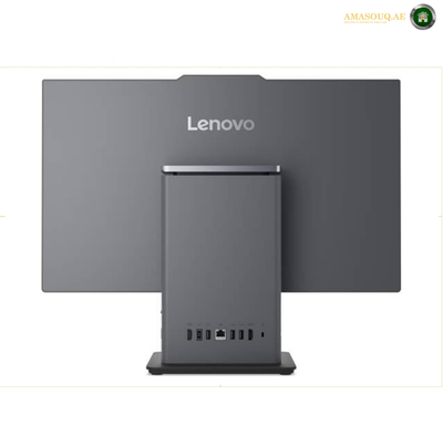 Lenovo AIO neo 50a 23.8 FHD Multi-Touch Display 12SC007LGP.Lenovo desktop computer with an integrated rear display, shown from the back on a white background.