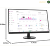 Lenovo D19-10 Front View 18.5" Monitor | 61E0KCT6UK. Lenovo desktop monitor shown with dimension callouts: 50.28 cm height, 22.