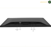 Lenovo D19-10 HDMI Monitor | 61E0KCT6UK.Back view of a black LED monitor with labels pointing to the power port, Kensington lock port, HDMI, Audio, and USB-C ports, on a white background.