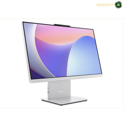 Lenovo IdeaCentre AIO 24IRH9 23.8 inch Full HD Non-Touch Display F0HN00N5AX.A Lenovo all-in-one desktop computer with a white bezel and stand, displaying a colorful abstract screen wallpaper, set against a plain white background.