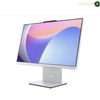 Lenovo IdeaCentre AIO 24IRH9 Front View 23.8 FHD Touch Display | F0HN00M6AK. A modern Lenovo desktop monitor with a slim silver stand, shown at a three-quarter angle against a plain white background. The screen displays a colorful abstract wallpaper.