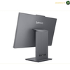 Lenovo IdeaCentre AIO 24IRH9 Side View Black All-in-One PC | F0HN00M4AK. A Lenovo desktop monitor with a dark gray frame and stand, shown from a three-quarters angle on a white background.