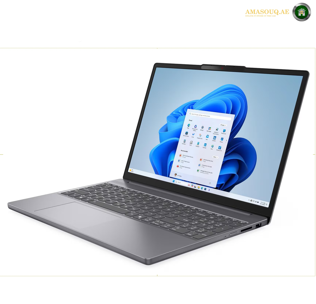 Lenovo IdeaPad Slim 3 15IRH10 Laptop Keyboard and Touchpad Detail | 83K100DTPS