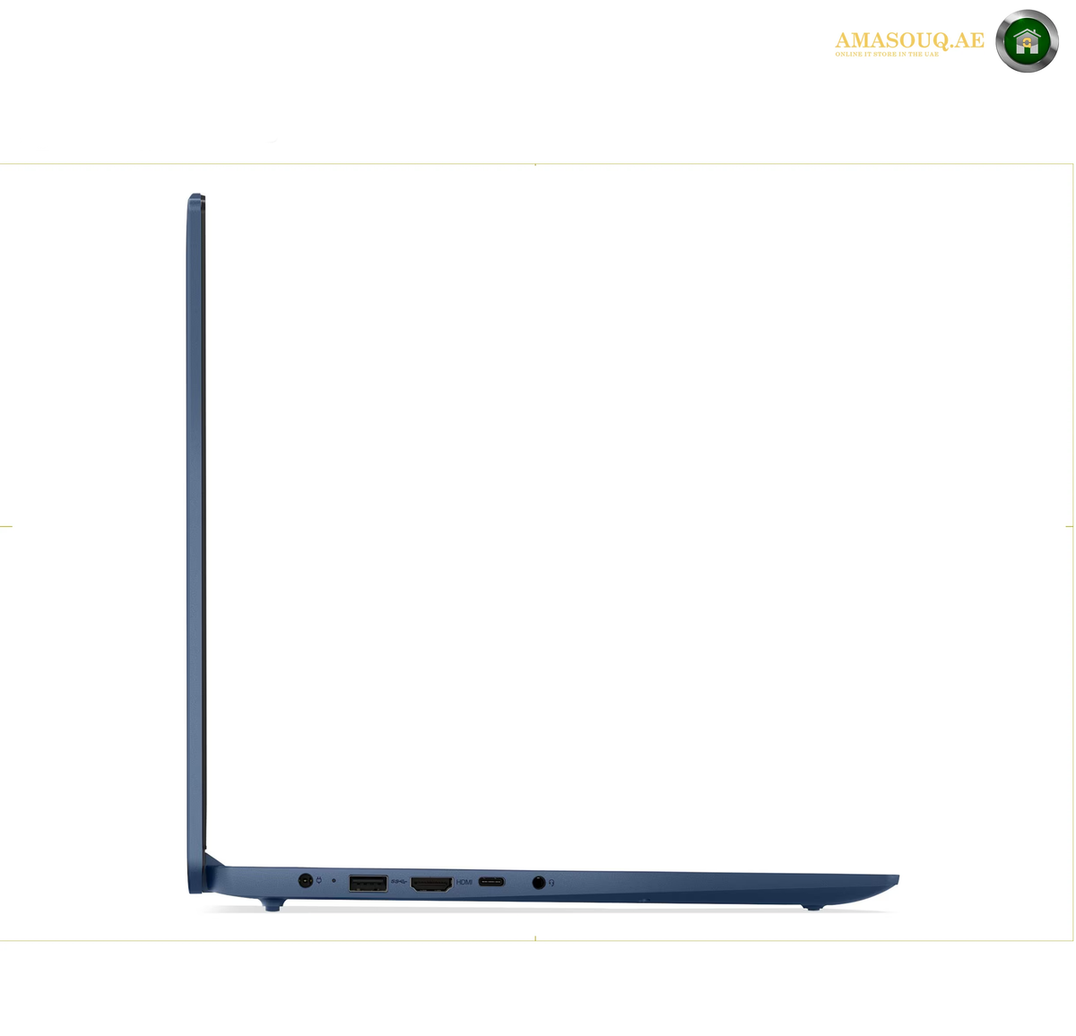 Lenovo IdeaPad Slim 3 laptop side profile | 82X700DBUE