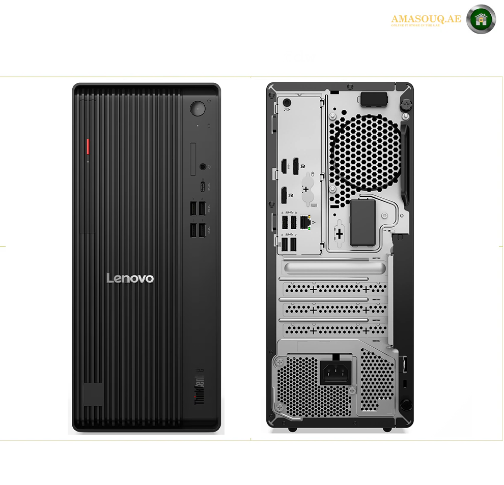 Lenovo ThinkCentre M70t Gen 6 12YM000LGR HDMI DisplayPort and USB connection