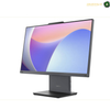 Lenovo ThinkCentre neo 50a 24 Gen 5 All-in-One PC 23.8 FHD Touch 12SC002LGR.A Lenovo desktop monitor with a slim black bezel and stand, displaying a colorful abstract wallpaper on a white background.