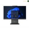 Lenovo ThinkCentre neo 50a 24 Gen 5 23.8 Inch FHD All-in-One Front View 12SC009DGP. A Lenovo desktop monitor with a slim black bezel and stand, displaying a blue Windows 11 desktop background. The Lenovo logo is visible on the lower center of the stand.