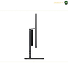Lenovo ThinkCentre neo 50a 24 Gen 5 Luna Grey Side View 12SC009DGR.
A slim, modern computer monitor shown from a side profile view against a plain white background.