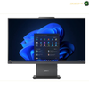 Lenovo ThinkCentre neo 50a 24 Gen 6 Intel Core Ultra 7 256V All-in-One.A Lenovo ThinkCentre desktop computer with a 24-inch LED-backlit monitor, shown on a plain white background. The monitor displays the Windows 11 desktop environment with a blue abstract wallpaper and an open app launcher window.