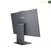 Lenovo ThinkCentre neo 50a 27 Gen 5 16GB RAM 512GB SSD. A Lenovo desktop monitor with a dark gray frame and stand, shown from a three-quarters angle on a white background.