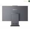 Lenovo ThinkCentre neo 50a 27 Gen 5 Office All-in-One Desktop. Lenovo all-in-one desktop computer with a large dark gray monitor and matching tower, shown from the back on a white background.