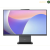 Lenovo ThinkCentre neo 50a 27 Gen 5 Intel Core 5 210H All-in-One. A Lenovo ThinkCentre desktop monitor with a slim black bezel and stand, displaying a colorful abstract wallpaper on a white background.