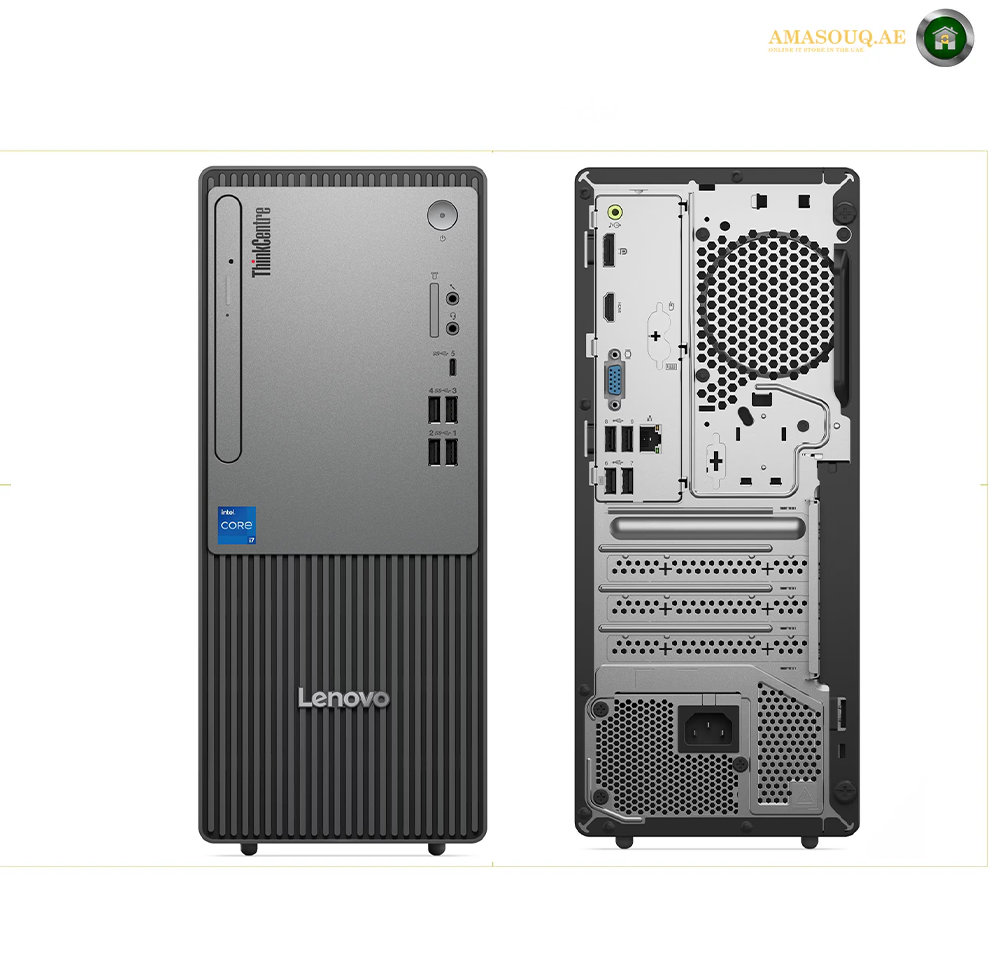 Lenovo ThinkCentre neo 50t Gen 5 12UD00C2GP with English keyboard and mouse