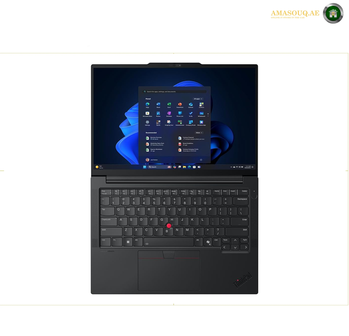 Lenovo ThinkPad E14 Gen 7 backlit keyboard for comfortable typing in low-light conditions | 21SYS8B700