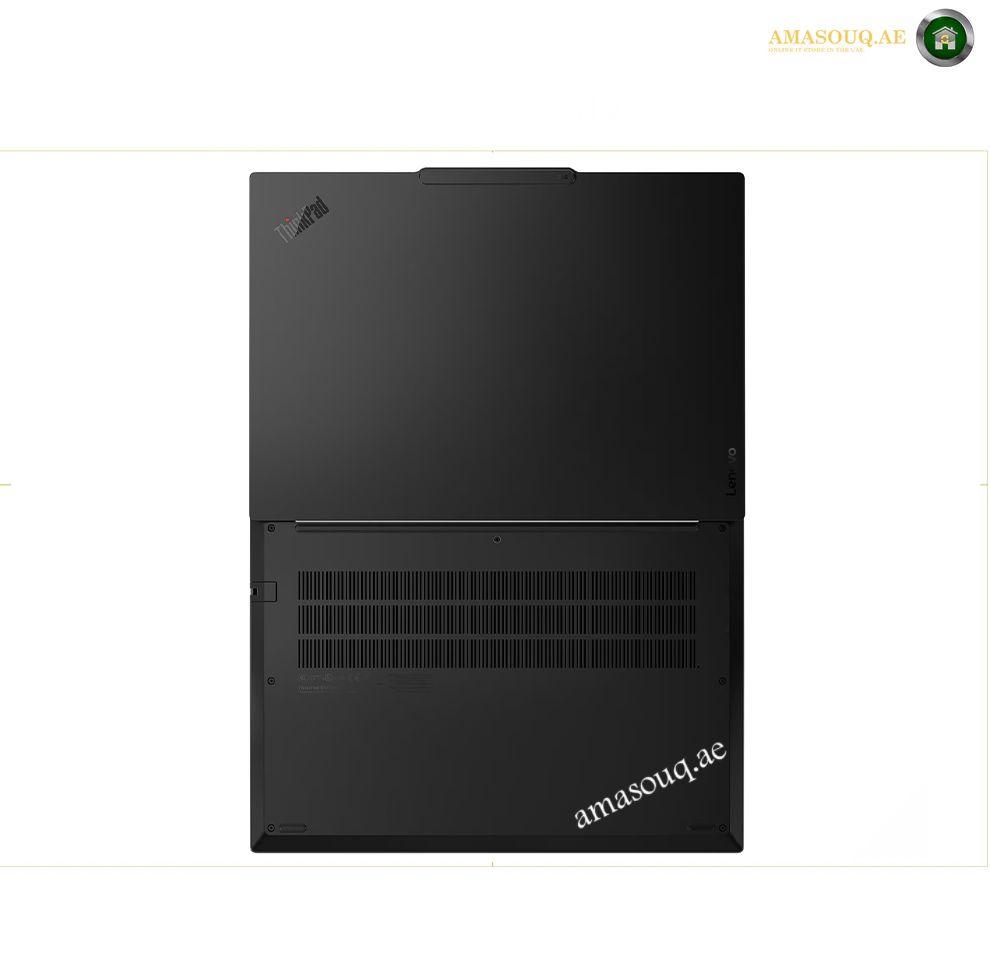 Lenovo ThinkPad E14 Gen 7 black business laptop | backside