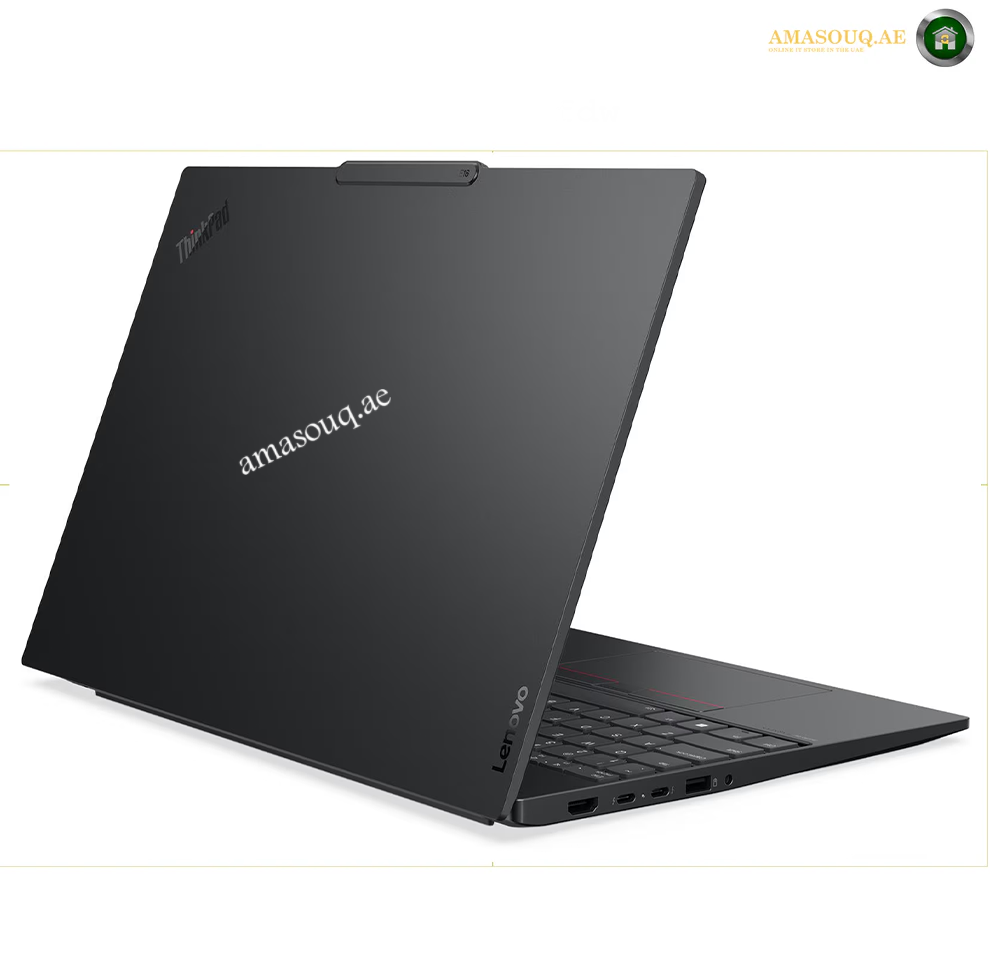 Lenovo ThinkPad E16 Gen 3 laptop with topload carrying case | back vew