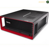 ThinkStation mini desktop computer in black and red, featuring a honeycomb front grille, USB ports, and a slim profile, shown on a white background with a watermark. Lenovo ThinkStation P8 Threadripper PRO 7955WX workstation