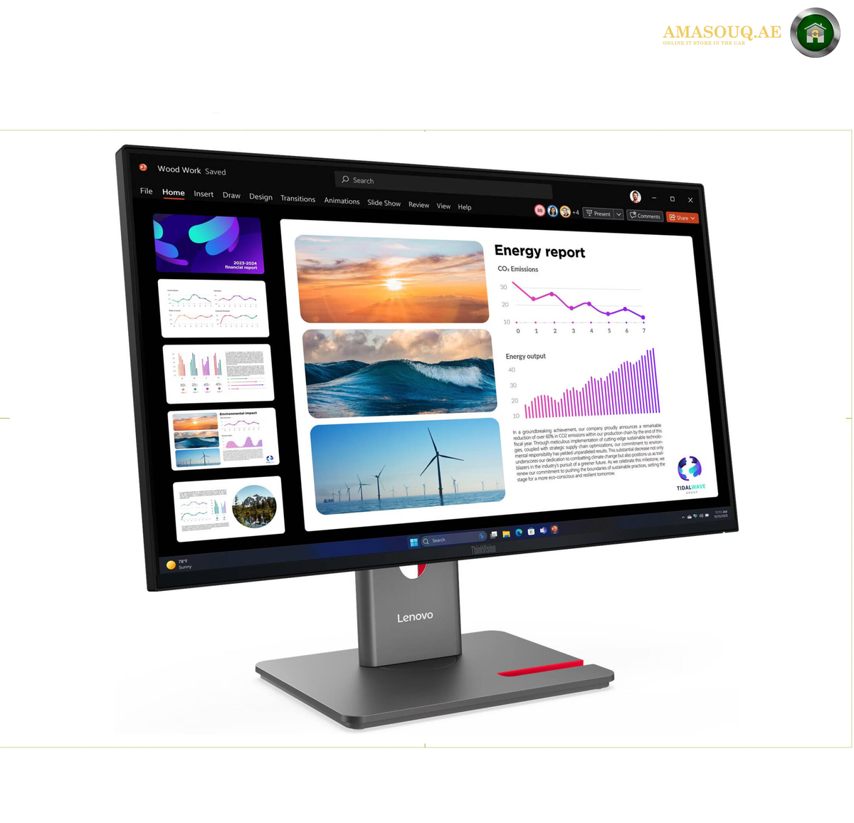 Lenovo ThinkVision P24Q-40 23.8-Inch QHD Monitor | 64B2GAT1UK