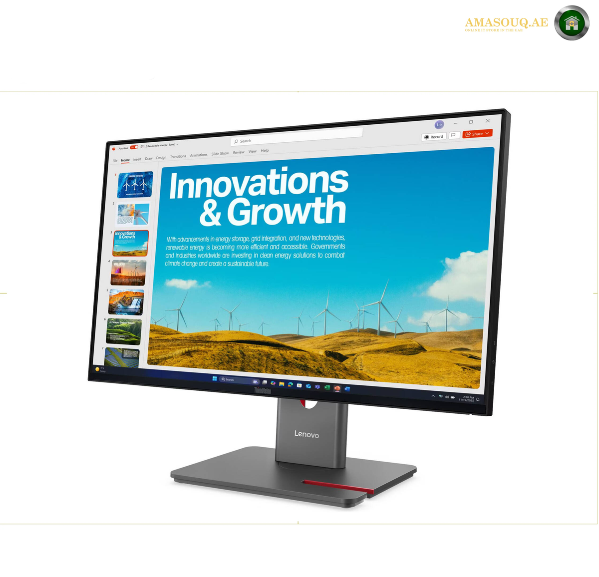 Lenovo ThinkVision P24QD-40 USB-C Docking Monitor | 64B1GAT1UK